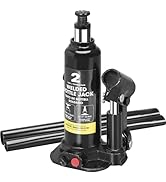 Torin 2 Ton (4,000 LBs) Capacity Hydraulic Welded Bottle Jack, AT90203BB , Black