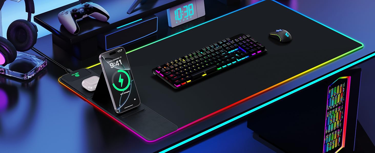 rgb gaming mouse pad