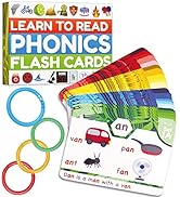 Phonics Flash Cards - Learn to Read in 20 Phonic Stages - Digraphs CVC Blends Long Vowel Sounds -...