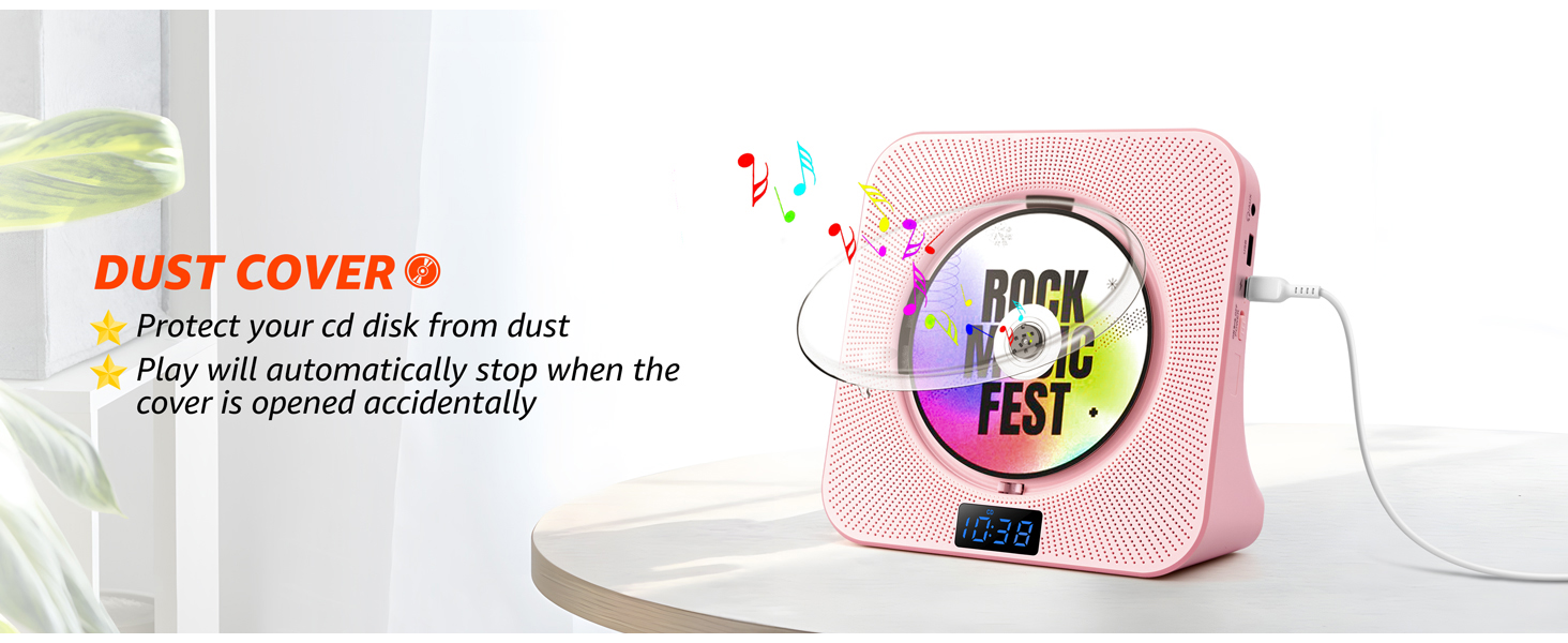 cd players for home with speakers small cd player portable aesthetic cd player