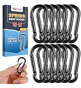 2 Inch Spring Snap Hooks 100LBS Capacity, Carabiner Clip, Heavy Duty Rope Connector, Quick Link C...