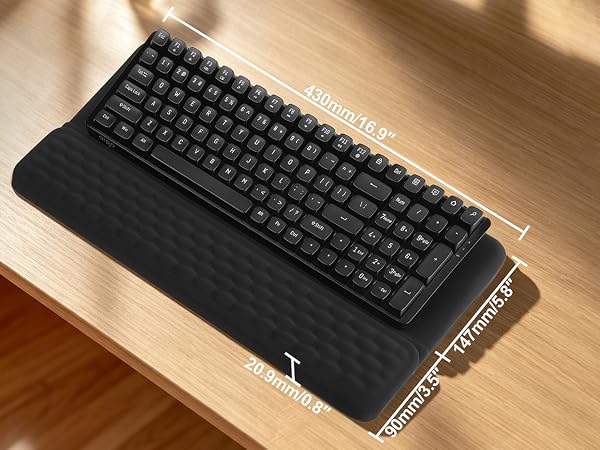 Keyboard Stand with Wrist Rest, Ergonomic Memory Foam Support