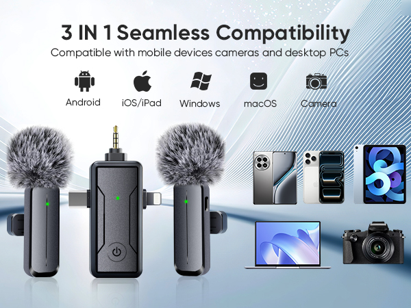 Wireless Mini Lavalier Microphone