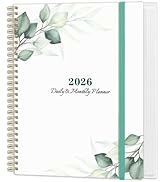 2026 Daily &amp; Monthly Planner Calendar - Daily Planner Calendar One Page Per Day from January 2026...