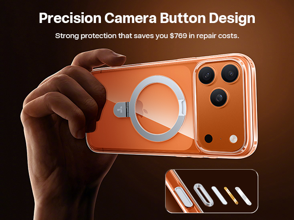 iPhone 17 Pro Case with camera button
