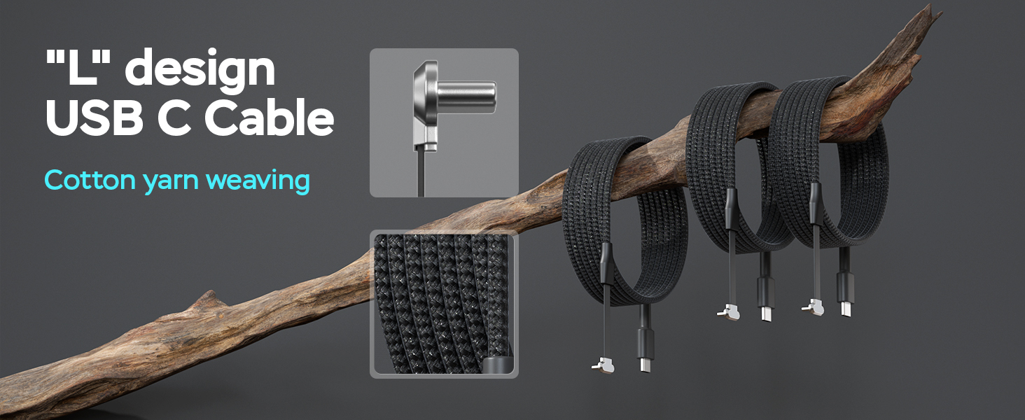 right angle 90 degree usb c charging cable