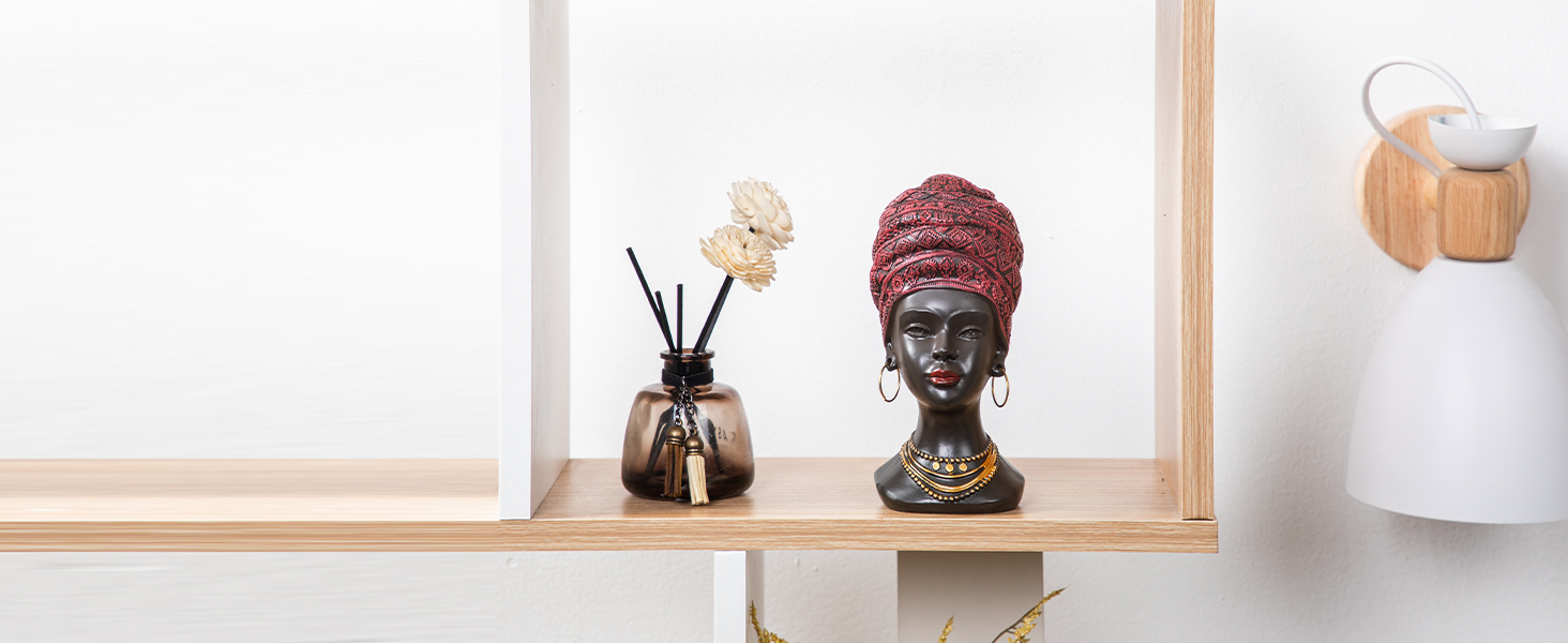 african head statue for home decorations