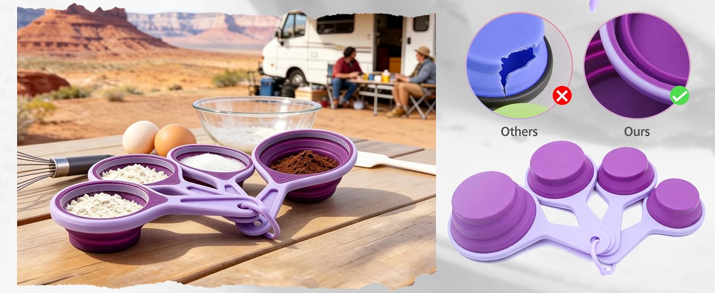 collapsible measuring cups and spoons set