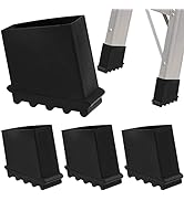 Cabilock 4Pcs Ladder Feet Covers Non- Slip:Rubber Steep Ladder Foot Pads Cushion Extension Ladder...