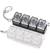Netholid 2 PCS Keyboard Fidget Toys for Adults Silent and Loud Keyboard Clicker Keychain Sensory ...