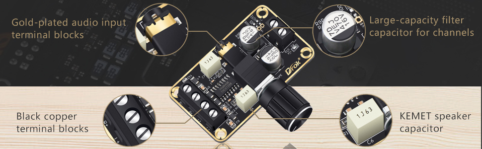 detail of amplifier board