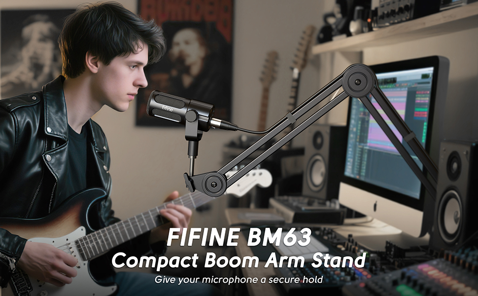 fifine microphone boom arm stand