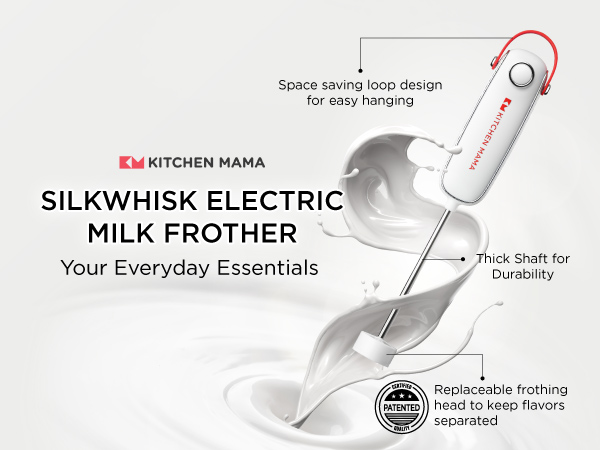 Kitchen Mama electric milk frother handheld milk frother electric milk frother coffee frother