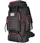 W WINTMING Hiking Backpack for Men 70L/100L Camping Backpack Military Rucksack Molle 3 Days Assau...