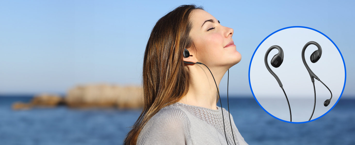 comfort comfortable for work from home headset online class call center wired earphones with cord