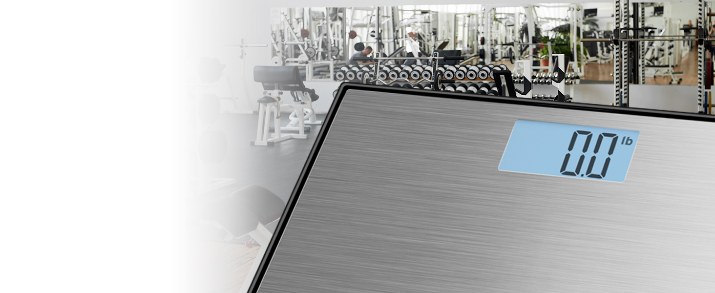 Easily read your results on the scale’s clear, backlit LCD display