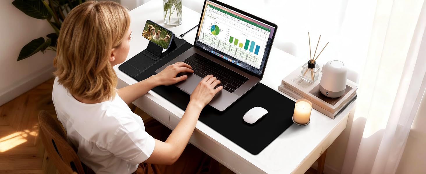 mouse pad with wireless charger