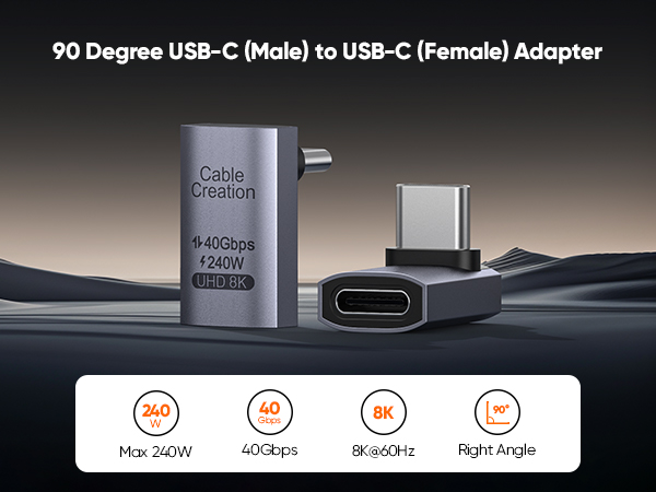 90 degree USB C Adapter