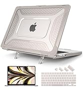 Batianda Case for M2 MacBook Air 13.6 inch 2022 Release A2681 Model,Honeycomb Heavy Duty Protecti...