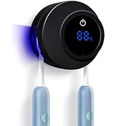 LXIANGN Toothbrush Holders Cleaner &amp; Dryer for Bathroom,Wall Mounted Toothbrush Holder Case with ...