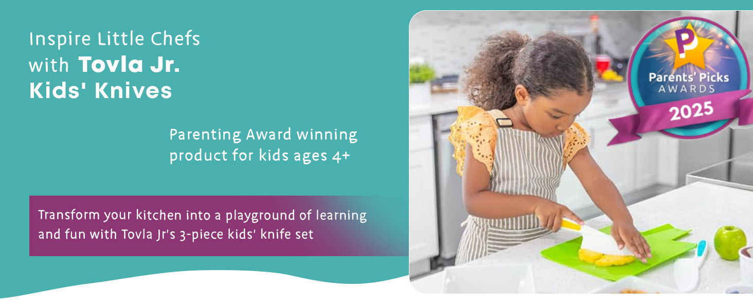 Kids knife set for real cooking Montessori learning Christmas or birthday gift, cuchillos para niños
