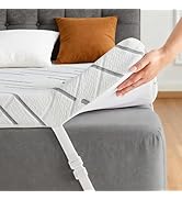 bedsmile 3 Inch Gel Memory Foam Mattress Topper Queen Size with Removable &amp; Washable Viscose Made...