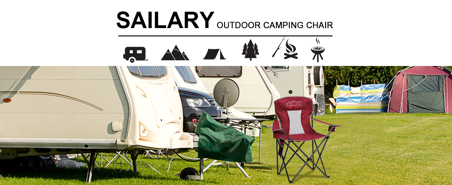 outdoor mesh camping folding chair