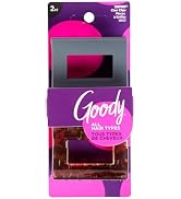 GOODY CLAW CLIP SQUARE 2CT BLK TORT