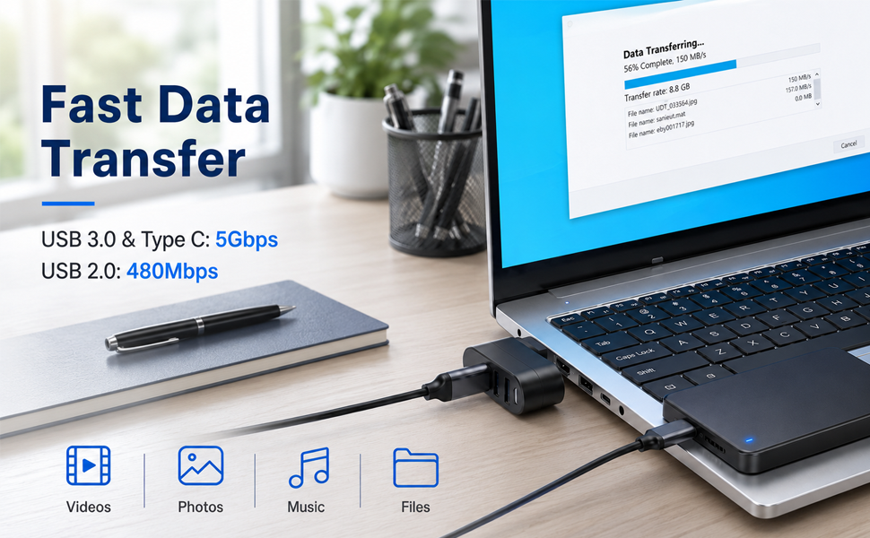 4-Port USB 3.0 Hub
