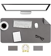 Non-Slip Desk Pad,Mouse Pad,Waterproof PVC Leather Desk Table Protector,Ultra Thin Large Desk Blo...