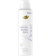 Dove Whole Body Deo Aluminum Free Invisible Spray Deodorant Coconut &amp; Vanilla for 72h Odor Contro...