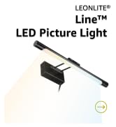 LEONLITE 3CCT Dimmable LED Picture Light, CRI90, Full Metal, Black | ETL Listed, 2700K/3000K/4000...