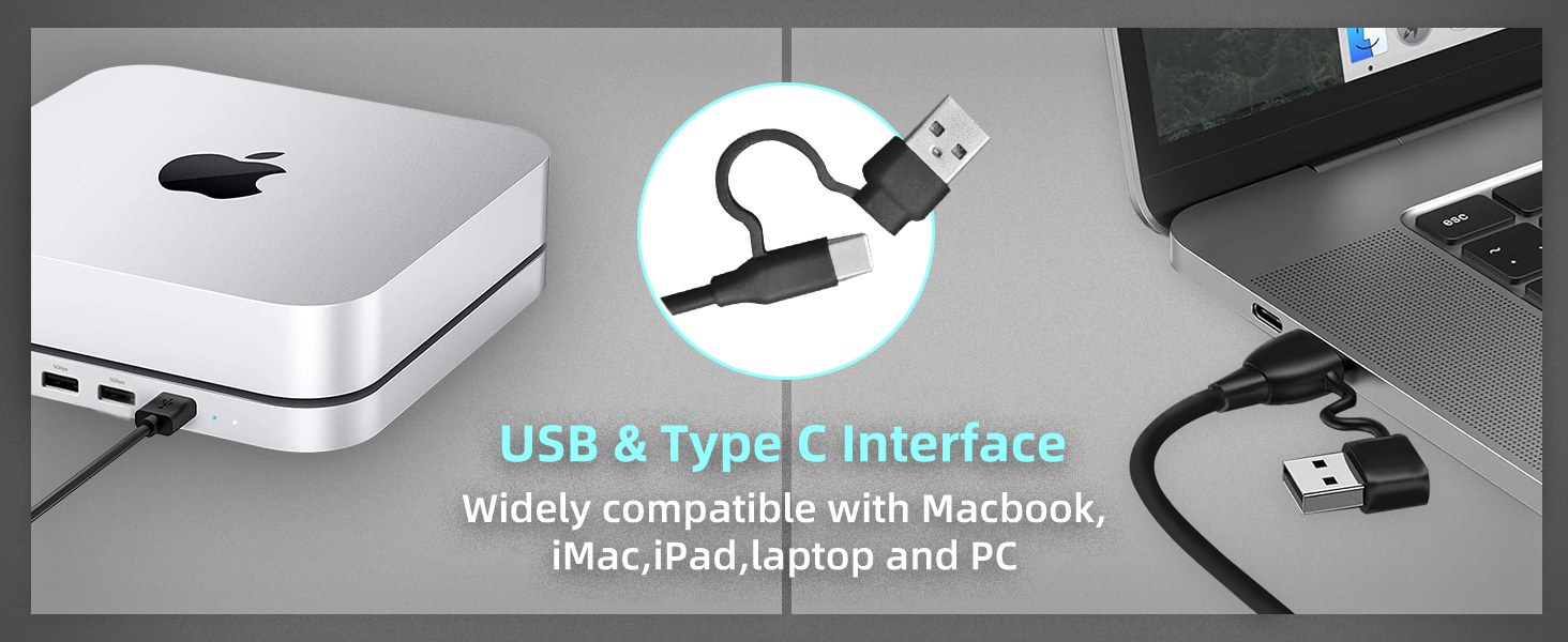 Dual USB-A/C Keyboard