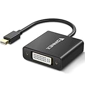 FOINNEX Mini DisplayPort to DVI Adapter, Mini DP to DVI-I Supports Dual Mode Display Conversion u...
