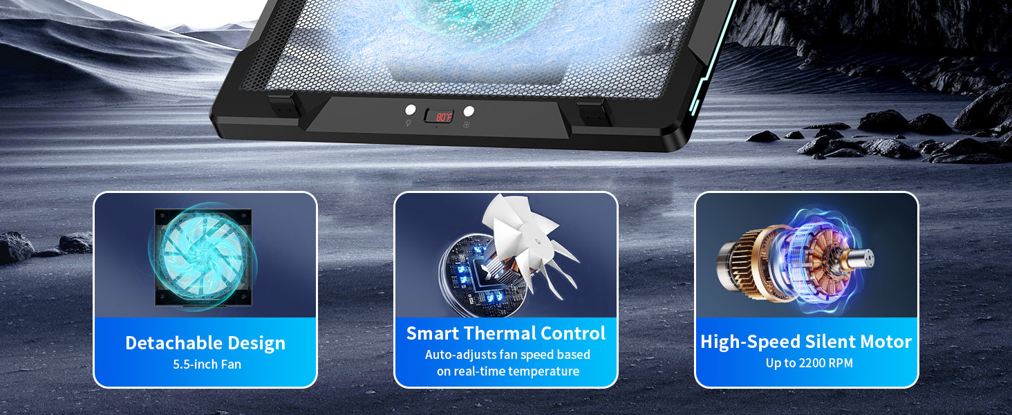 Intelligent Control &amp; Detachable Fans. Quiet, efficient, reliable