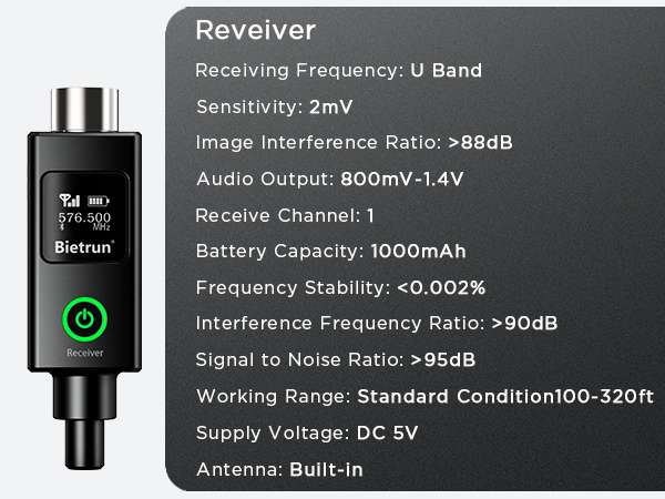 XLR Microphone wireless microphone audio transmitter and receiver wireless microphones systems