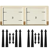 Magnetic Garage Door Hardware,Garage Door Magnetic Decorative Hardware 8 Hinges + 4 Handles for I...