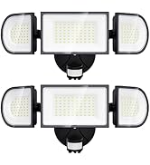 iMaihom 2 Pack 100W Motion Sensor Lights, LED Security Light 9000LM Super Bright Flood Lights Out...