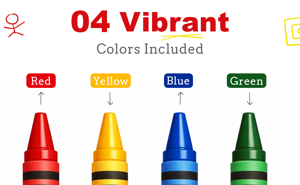 80 Sets of 4 Packs (320 count) Standard Size Crayons