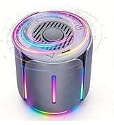 Interactive Spinning Bluetooth Speaker with RGB Light – Metal Fingertip Gyro Desk Gadget, Portabl...