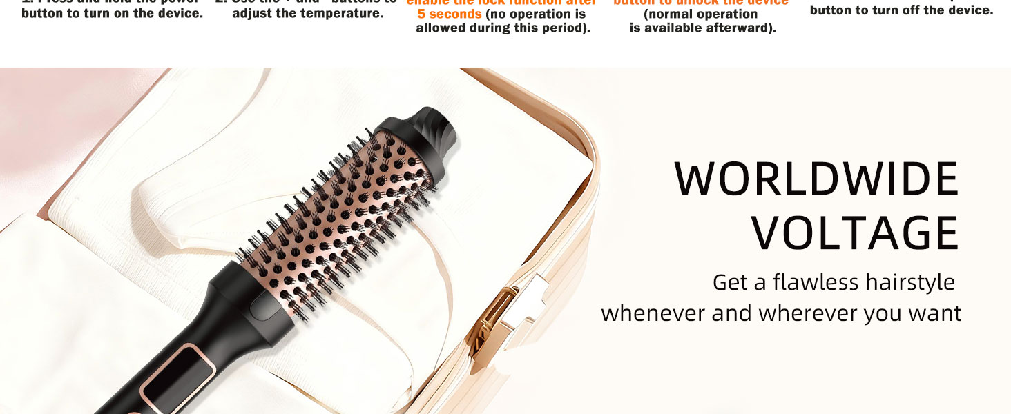 heated round brush