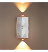 ZSYZDL Rechargeable Motion Sensor Wall Sconce, Battery Operated Indoor Night Light with Magnetic ...