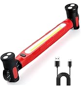 Work Light, 3000LM Ultra Bright LED Magnetic Light Bar, 5200mAh Cordless Rechargeable Work Lights...