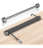 ZIYOU LANG Custom Coiled Cable Winder Rod Metal Bar Management with Multifunctional Use for DIY C...