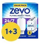 Zevo Flying Insect Trap for Indoors: Light Trap Captures Fruit Flies, Gnats and Houseflies, Start...