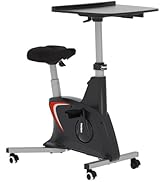 FLEXISPOT V9 3-IN-1 Exercise Bike, All-in-one Under Desk Bike, Indoor Cycling Bike with Adjustabl...