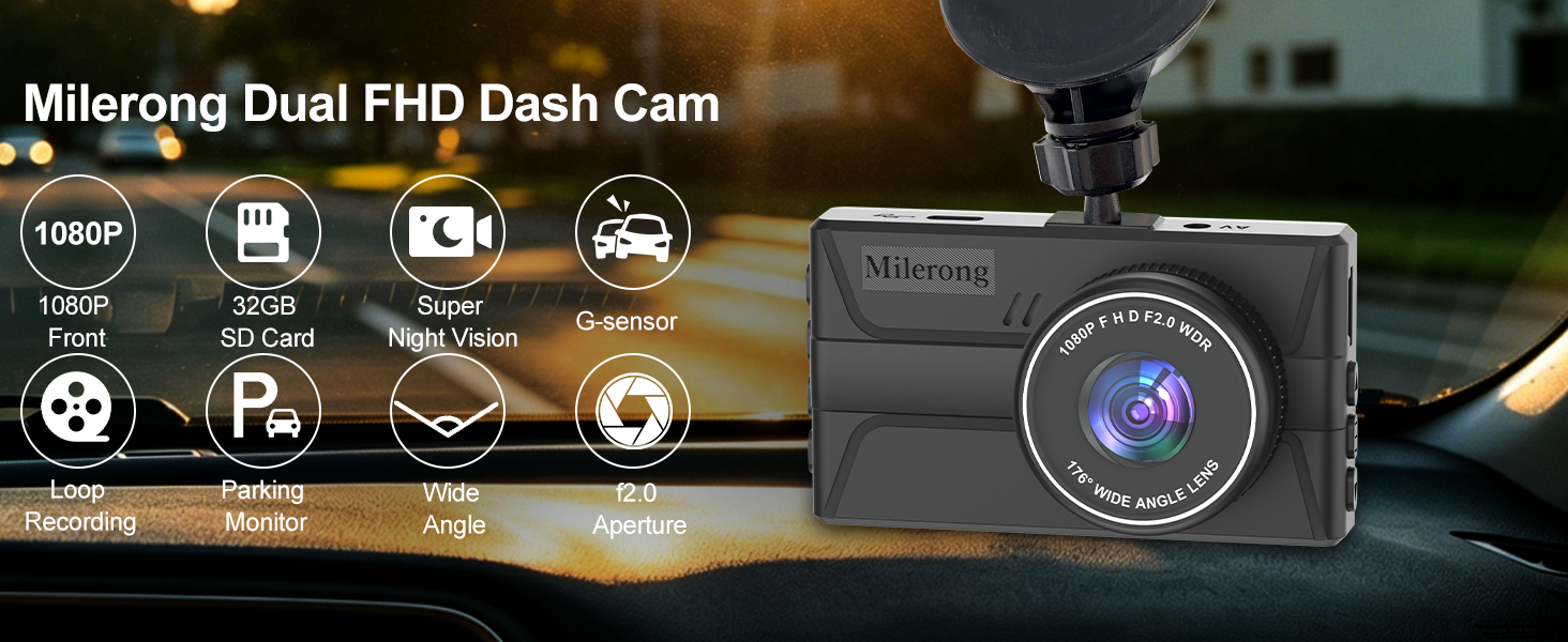 dash cam front and rear