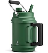 64 oz Insulated Water Bottle for Camping: Meoky Triple Wall Vacuum Stainless Steel Half Gallon Wa...