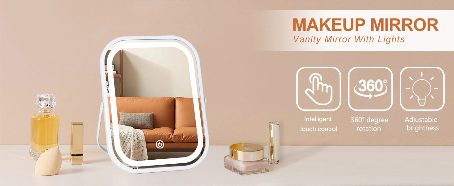 espejo con luz para maquillaje