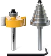 Fivepears 1/4 Inch Shank Rabbet Router Bit with 6 Bearings Set, Rabbeting Router Bit can Intercha...